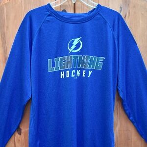 Tampa Lightning NHL Hockey Mens lightweight Long sleeve Shirt EUC